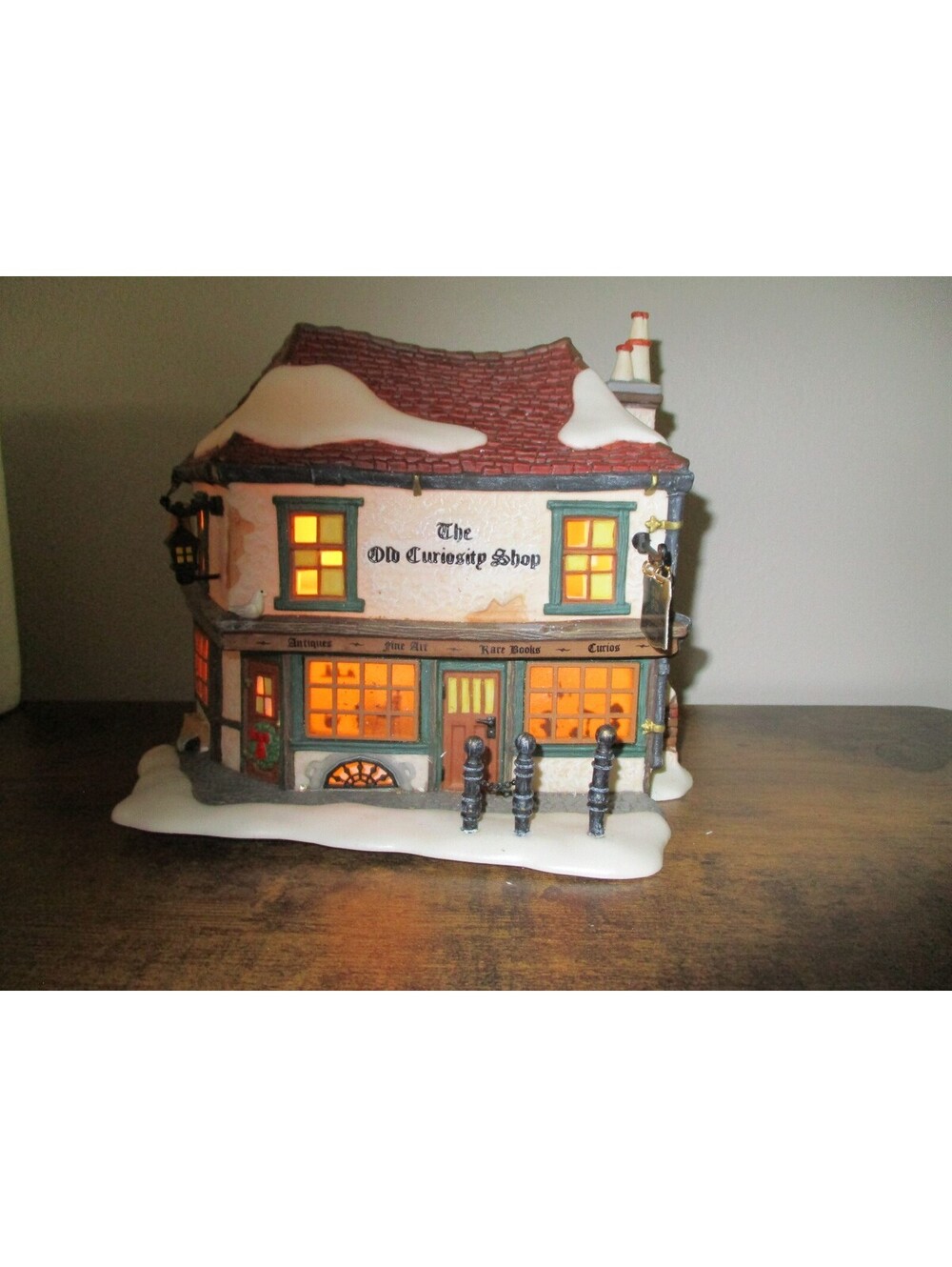 Vintage Dept 56 The Old Curiosity Shop Lighted Dickens Village Christmas House